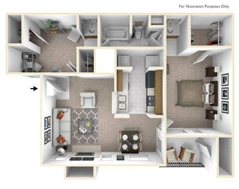 1 bedroom apartment floor plan
